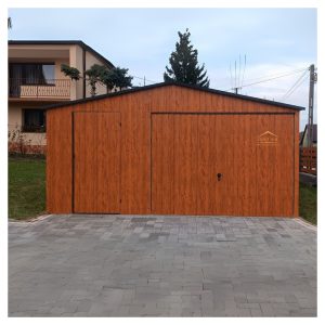 Satteldach, holzoptik, Schwingtor, Türe, Abstellraum, Blechgarage