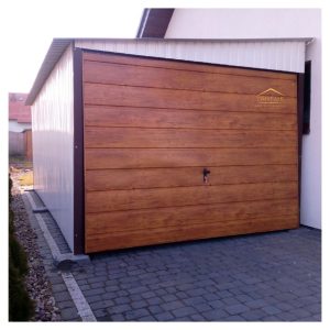 nach rechts schwingtor holzoptik acryl