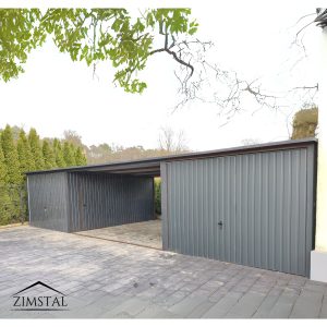 Blechhalle, Blechgaragen, Reichengarage, Schwingtor, Pultdach, Akryl, Untypisch,
