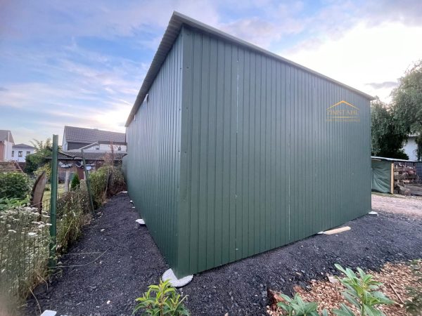 Carport, Militärgrün, Vertikalblech, Überdachung