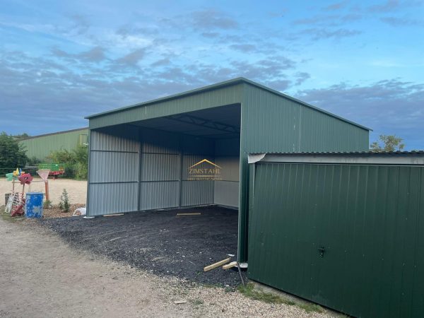 Carport, Militärgrün, Vertikalblech, Überdachung