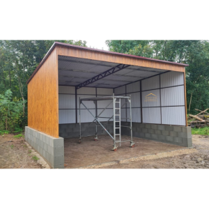 Carport, Überdachung, vertikal, Holzoptik, Untypisch