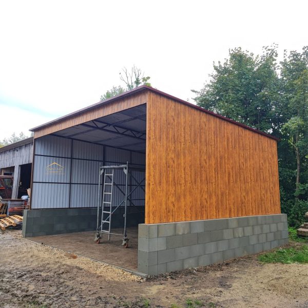 Carport, Überdachung, vertikal, Holzoptik, Untypisch