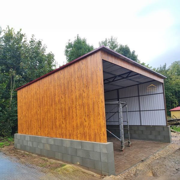 Carport, Überdachung, vertikal, Holzoptik, Untypisch